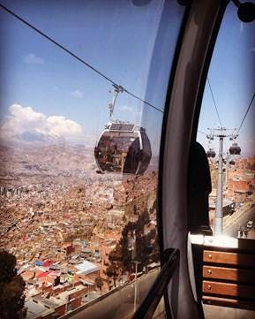ラパス・ロープウェイ空中散歩
