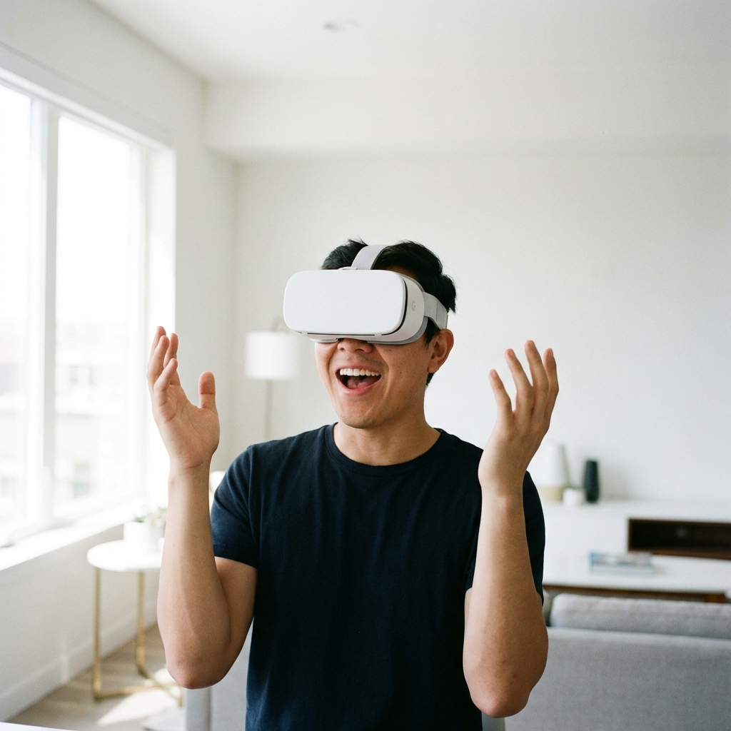 VRゴーグル装着イメージ