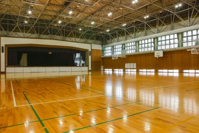 体育館での実証実験